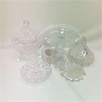 Crystal Trinket Boxes & Glass Dishes