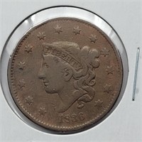 1836 LARGE CENT