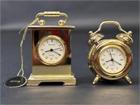 Bulova Miniature Alarm Clock, Carriage Clock