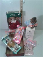 Barbies & clothes, porcelain holiday doll,  Baby