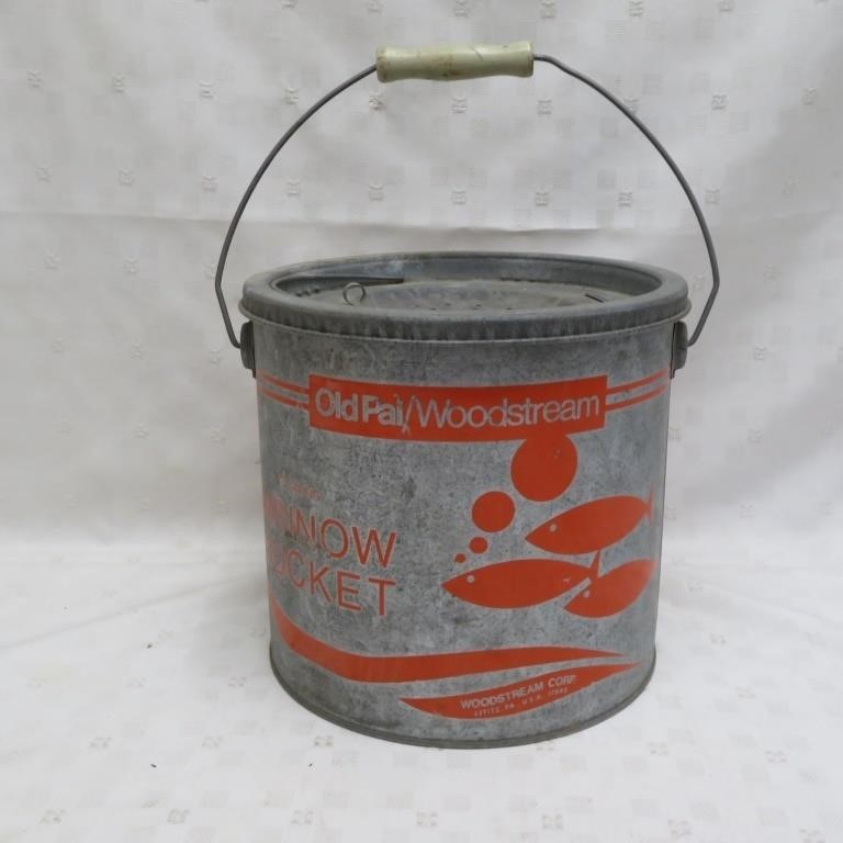 Old Pal / Woodstream Minnow Bucket - Vintage
