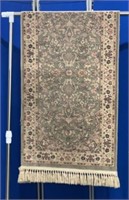 Vintage Persian Style Rug,, 25" x 86" with Fringe
