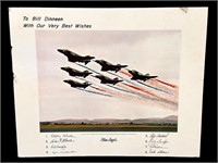 United States Navy Blue Angels Autograph Print