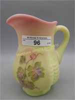 Fenton hadn painted burmese 5" pitcher - Griffith