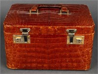 Lopez Argentina Leather Vanity Train Case, Vintage