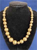 Goldtone Faux Pearl necklace