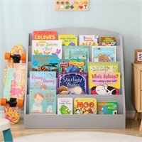 N2568  Masiis Kids Bookshelf 5-Tier Gray
