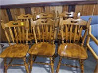 Set of 6 maple chair