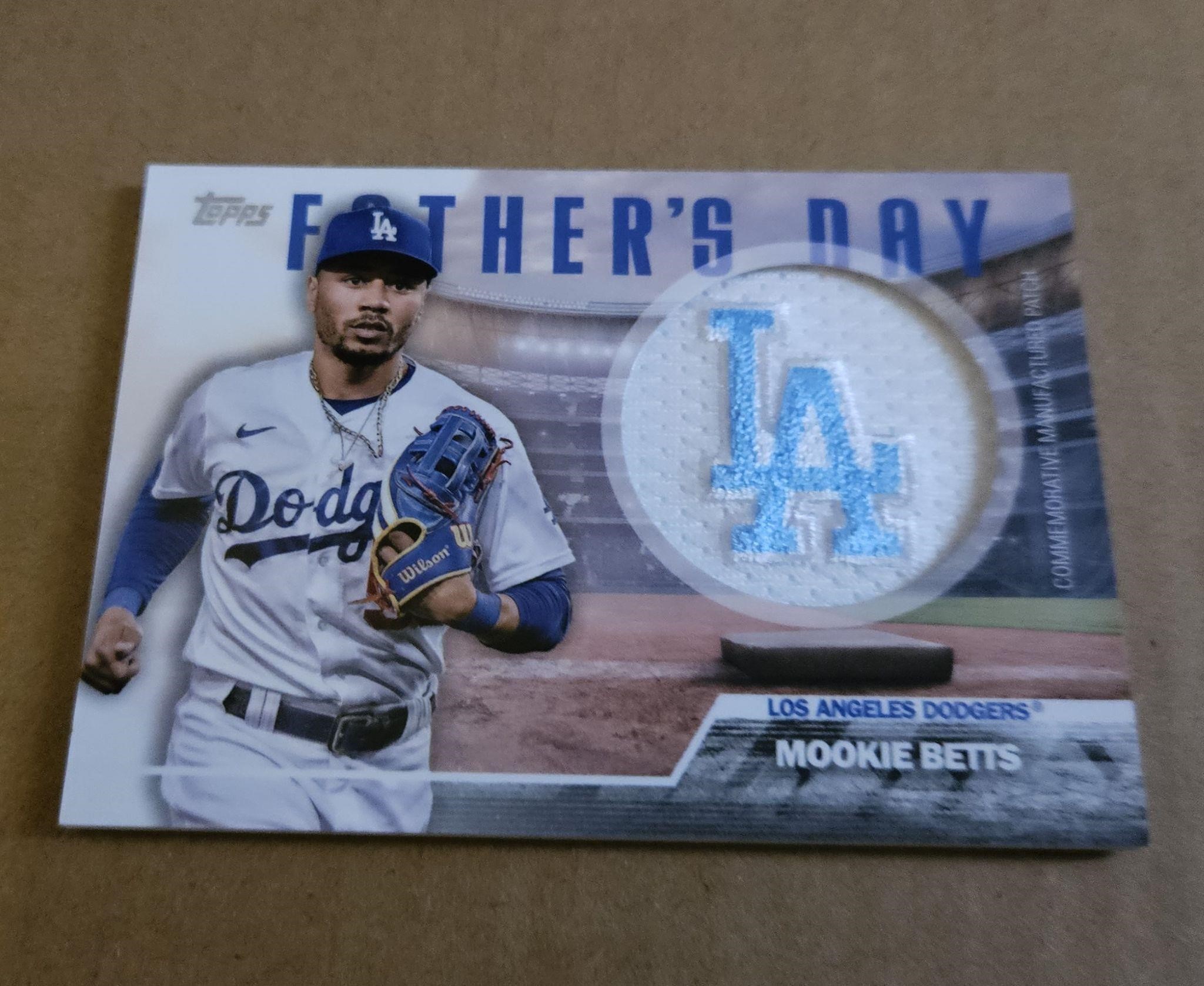 2023 Mookie Betts Fathers Day Patch Card