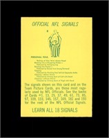 1967 Philadelphia # 196 NFL Signals EX to EX-MT+