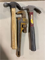 HAMMERS, PIPE WRENCH
