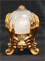 HALLOWEEN GOLD SKULL SMOKE SNOW GLOBE