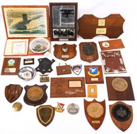 US MILITARY COMMEMORATIVE & DESKTOP PLAQUES LOT