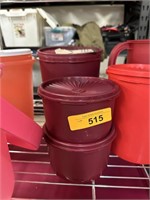 LOT OF TUPPERWARE CANISTERS