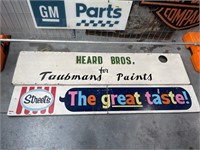 2 x Timber Signs Inc Streets & Taubmans. Largest