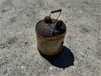 Vintage Shell 5 Gallon Oil Can