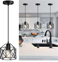 New, 2 packs, 1-Light Vintage Hanging Light