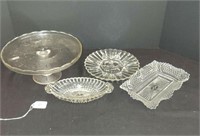 GLASSWARE SERVING DISHES