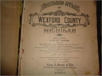1908 Wexford Co Michigan Plat - Front cover loose,