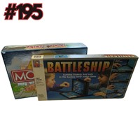 Vintage Battleship & Monopoly Games