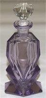 Art Deco Czechoslovakia Signed Amethyst Perfume