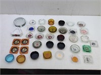 Lg Lot of Advertising Ashtrays  (37) Most are Vtg