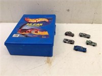 Hot Wheels Case w/ (46) Cars   Incl (5) Red Lines