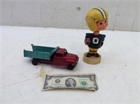 (2) Vtg Collectibles  GB Packer Bobblehead and