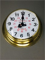 CP Rail brass clock
