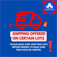 SHIPPING OFFERED ON CERTAIN ITEMS