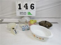 Lot Misc. Dishware - Measuring Cups, Glass