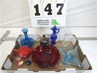 Decorative Glassware - Vases, Teapot, & Misc.