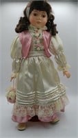 Vintage Unmarked Brunette 22" Doll