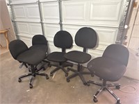 Rolling Office Chairs Qty 5