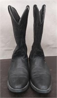Pair Black Justin Cowboy Boots - size 11EE