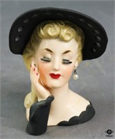 Vintage Napo Lady Head Vase