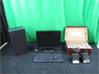 17" Computer screen, Speaker, Key board,