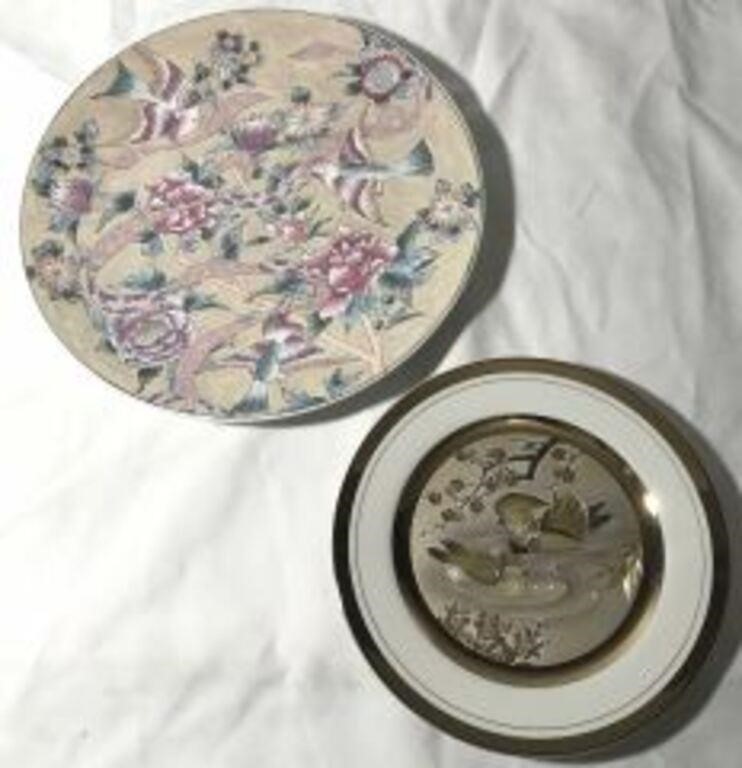 Asian Plates w/ Bird Themes