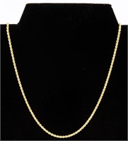 Jewelry 18kt Yellow Gold Twisted Rope Necklace