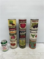 Decorative collectable tin cans