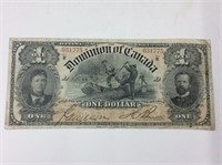 1898 (f15) Canadian 1 Dollar Bill Dc-13c