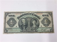 1911 (vg) Canadian 1 Dollar Bill Dc-18d