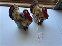 Ceramic Turkey Salt and Pepper Shakers