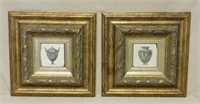 Urn Motif Framed Tiles.