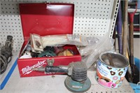 Milwaukee Tool Box with misc. Sanding Bits