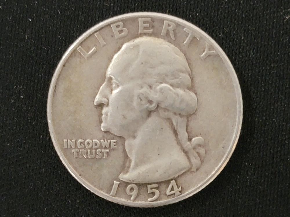 1954 Quarter  90% Silver