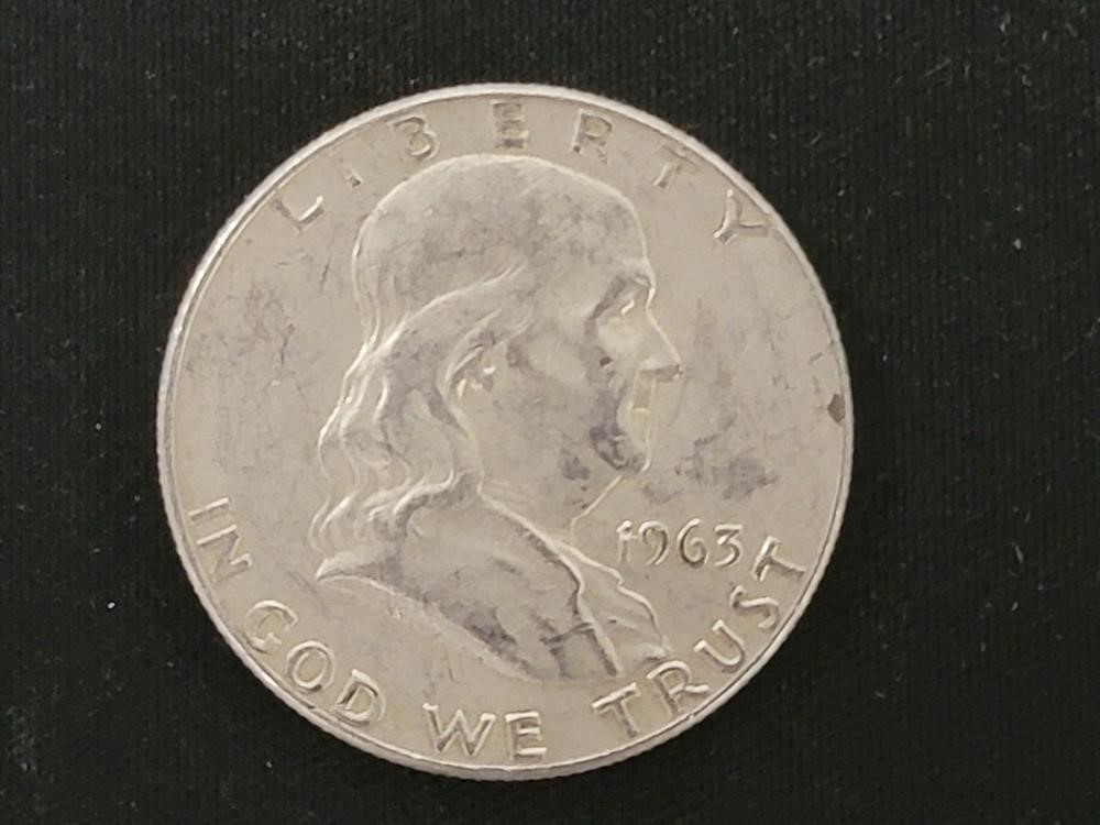 1963-D Franklin Half Dollar   90% Silver