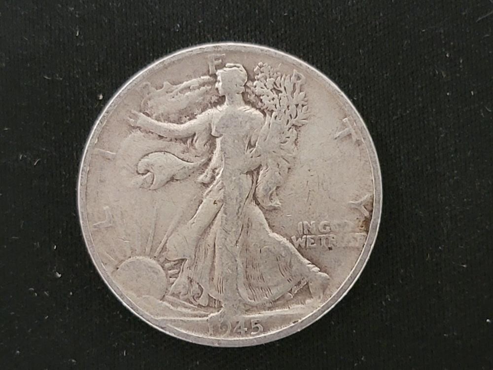 1945-S Liberty Half Dollar   90% Silver