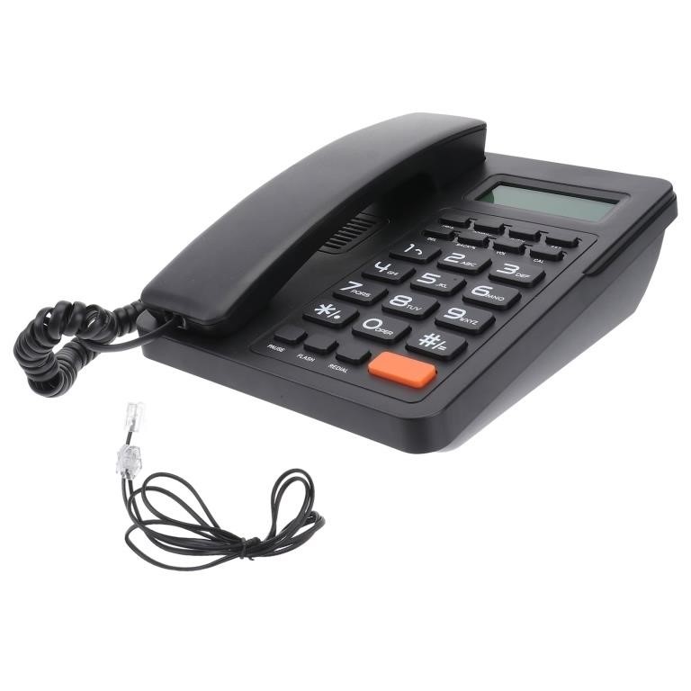 WF1734  Bbanquetan Corded Desk Telephone, Black