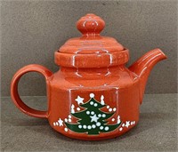 Waechtersbach German Red Christmas Tree Teapot